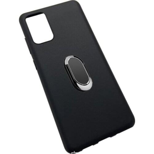 For OPPO A16 Case Metal Ring Holder Magnetic car Silicone Phone Case On for oppo a16