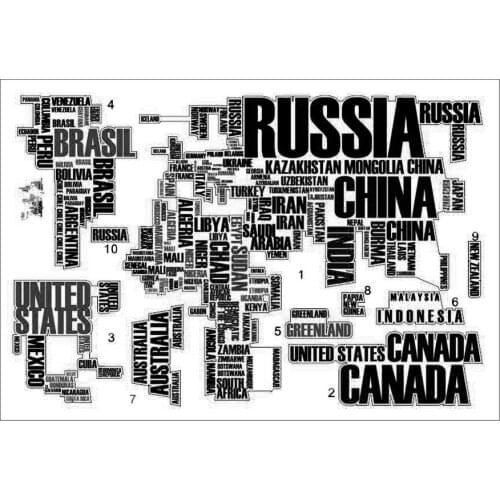 Home Decor Poster Letter World Map Quote Removable Vinyl Art Decals Mural Living Room Office Decoration Wall Stickers