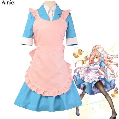 Anime Danganronpa 3 Dangan Ronpa Yukizome Chisa Cosplay Costumes Lolita Maid Dresses Halloween Costumes Girls Pink Blue Suits