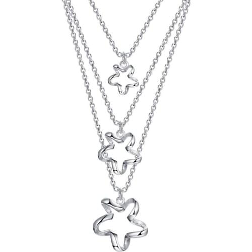 Fashion Jewelry Necklace Lady Wholesale Charm Silver Color Pendants For Women Fashion Jewelry Pendant AN547/afzaixga