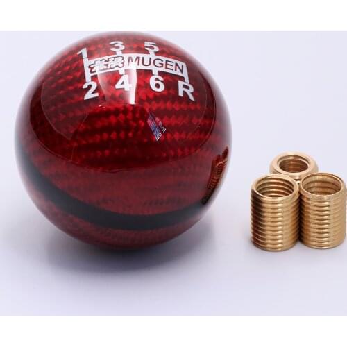 Mugen For Honda CIVIC Fit ACCORD S2000 6 Speed Carbon Fiber Gear Shift Knob
