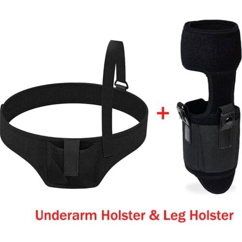 Mens Shoulder Holster Hidden Universal Underarm Ankle Leg Removable and Combinable Pistols Holster Outdoor Hunting Equipment