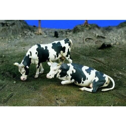 New Unassembled 1/35 ancient Cows include 2 Resin Figure Unpainted Model Kit