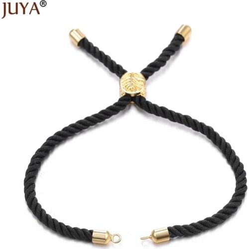 4 Pcs Wholesale Adjustable Black Red String Beaded Chains for jewelry making diy men women bracelet chains accessories component