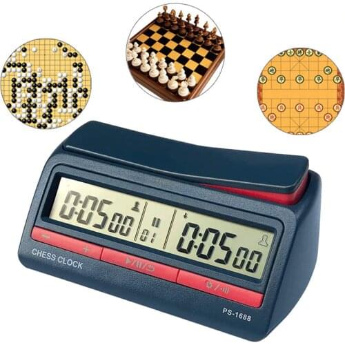 Professional Digital Chess Clock Competition Count Up Down Timer Portable ABS Electronic Board Game Accurate Timer Queen Gambit