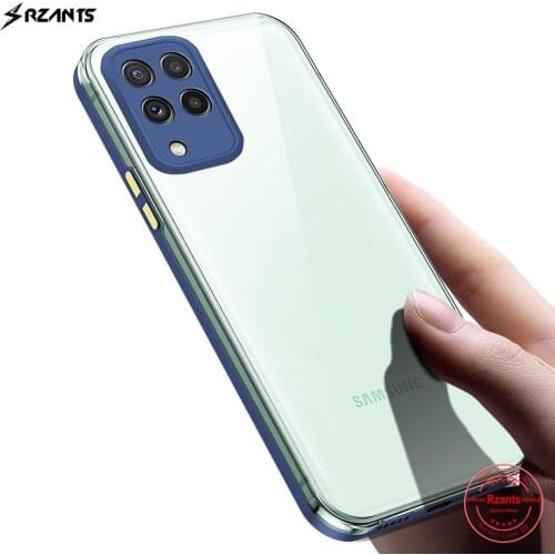 Rzants For Samsung Galaxy A22 4G 5G Galaxy M32 Case HD High Clear Cover [Dazzle] Shockproof Thin Slim High Transparent Cover