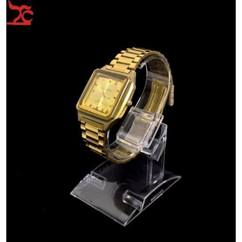 10pcs/Lot Clear Acrylic Watch Display Holder Stand Rack Showcase Tool Transparent Wristwatch Lightweight Stand Case