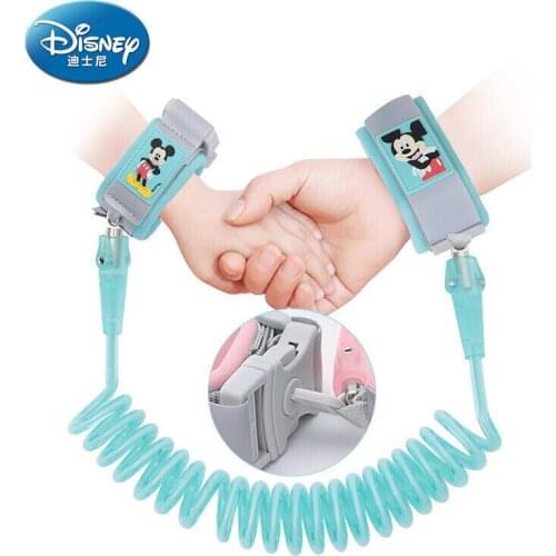 Disney Mickey Anime Toddler Baby Kids Safety Harness Cut Continuously Child Leash Anti Lost Wrist Link Traction Rope Adjustable