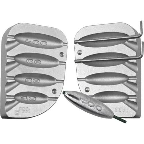 Stampo Piombo Pesca Inline gr.40-60-80-100
