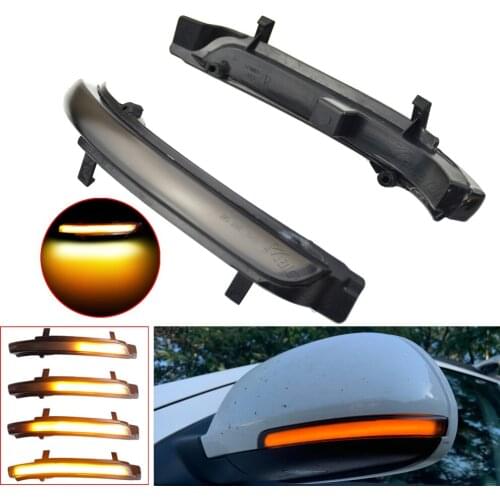 LED Turn Signal Dynamic Blinker Sequential Indicator Rearview Mirror Flasher Light For Skoda Superb 2008-2014 Octavia 2009-2013
