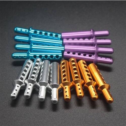 HSP ( 08047 ) Upgrade Spare Parts For 1/10 R/C Model Car Silver Aluminum Body Mounts 108037