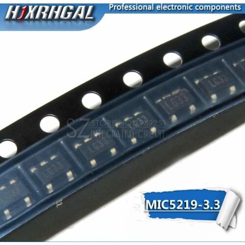 10pcs MIC5219-3.3BM5 SOT23 MIC5219-3.3YM5 screen LG33 SOT23-5