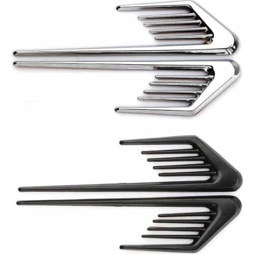 2PCS Shark gill simulation air outlet side air outlet hood decoration vent door car decoration modified car stickers