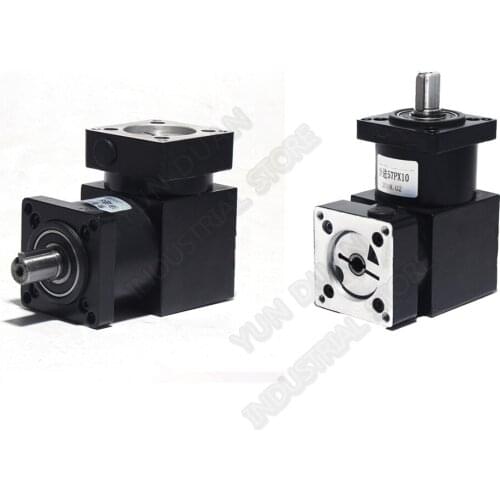 20 :1 Right Angled Planetary Speed Reducer Gearbox 90degree Angle Reversing Corner 8mm 6mm input for NEMA23 57mm Stepper Motor