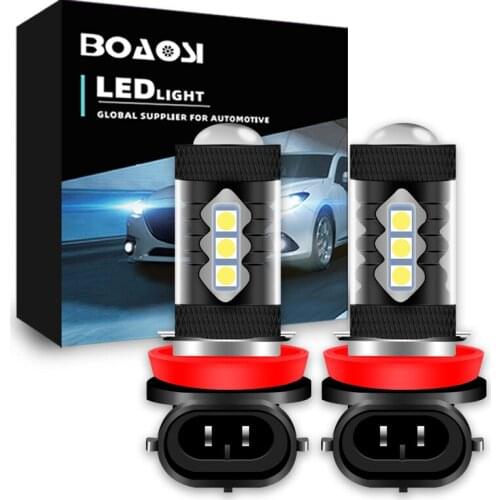 2x Low Consumption High Power LED Bulb Headlight/Fog light Long Life H7 H8 H11 9006 HB4 6500K 900lm White Light