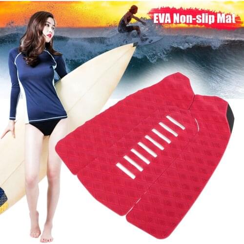 3pcs Surfboard Anti-slip Mat EVA Grip Traction Pad Surf Deck Tail Pads Paddle Mat Outdoor Water Sport Surfing