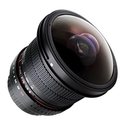 8mm f/3.5 Ultra Wide Manual Fisheye Camera Lens for All EF Mount DSLR Cameras
