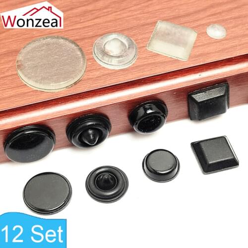9-50 grains Various Sizes Cabinet Door Bumper Self-adhesive Silicone Damper Pad Cushion for Kitchen Door stop Furniture Hardware