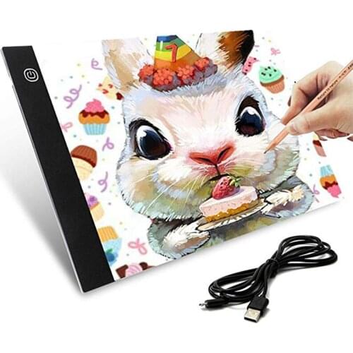 Diamond Painting A4 LED Light Tablet Pad Diamond Mosaic Accessories Three Level Dimmable Ultrathin Tools For Handcraft DIY