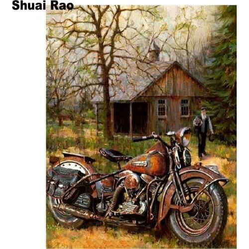 Diamond painting motorcycle,Diamond Embroidery full drill square round Rhinestones 5d diy Diamond Painting kit Pictures mosaic