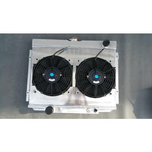 Aluminum Radiator +Shroud+Fans For Ford Mustang/Mercury Cougar/XR7/Torino 1967-1970 1967 1968 1969 1970