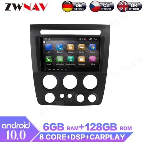 6+128G Android 10 For Hummer H3 2005-2009 IPS Touch Screen Car Multimedia Player Audio Radio Stereo GPS Navigator DSP Carplay