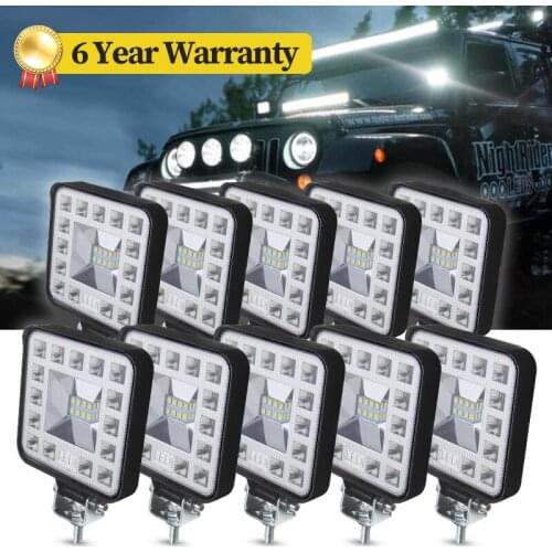 Car Spotlights 24V 12V LED Work Light 69 Watts 3030 Chips Fog Reversing Reflector Lamps for Universal 4x4 Truck FSO