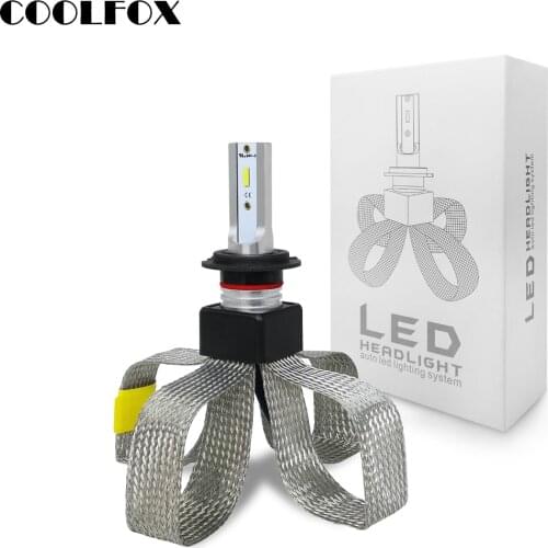 COOLFOX Car Led Headlight H1 H7 H8 H11 Lamp 9005 9006 HB4 HB3 HB2 H4 LED Bulb Car Lights Auto Accessories 12V 24V 2018