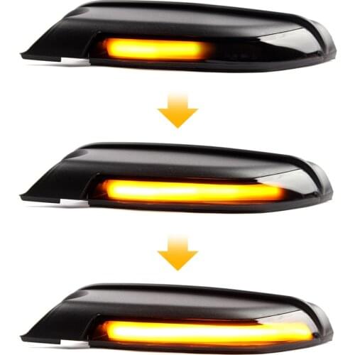 For VW Polo MK4 FL 2005-2009 for Skoda Octavia 2006-2010 LED Side Wing Dynamic Turn Signal Light Rearview Mirror Indicator