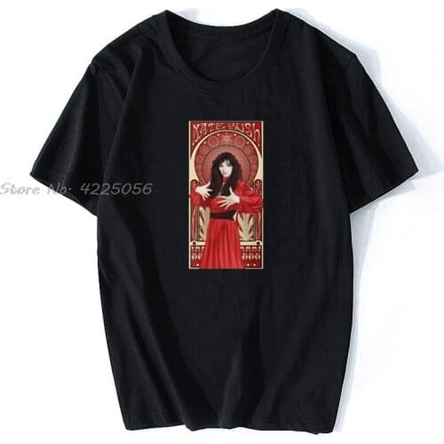 Men tshirt Kate Bush Illustration Unisex T Shirt funny T-Shirt Print Fashion Men Cotton Tshirt Tees Streetwear