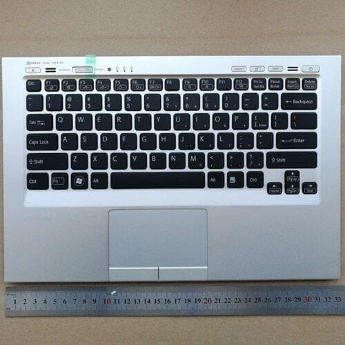 US new laptop keyboard with touchpad palmrest for Sony Vaio VPCSC Series 024-0USA-8100-E VPCSC1AFM VPCSC31FM VPCSC41FM VPCSC4AFM