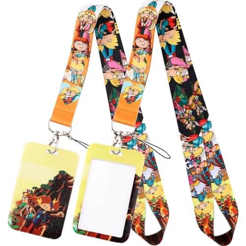 LT1060 90s Anime Lanyard for Key Neck Strap lanyard Card ID Badge Holder Key Chain Key Holder Hang Rope Keyrings Accessories