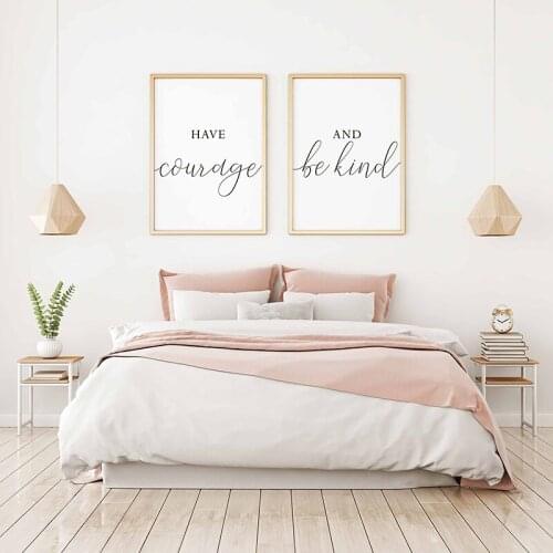 Minimalism Inspiration Quote Wall Art Canvas Painting Nordic Posters and Prints Wall Pictures for Living Bedroom Decoration