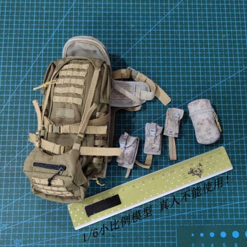 SS109 1/6 Scale Snow Navy Special Warfare NSW Marksman Backpack Model for 12"