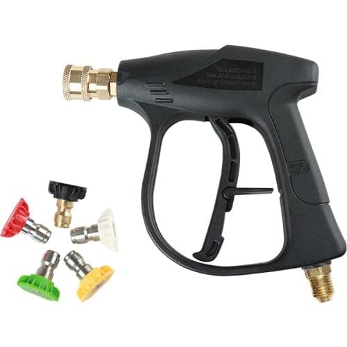 M14 x 1.5 mm Car Washer Gun High Pressure Washer Water Gun 5 Nozzles for Car Pressure Power Washers Water Gun Cleaning Tools