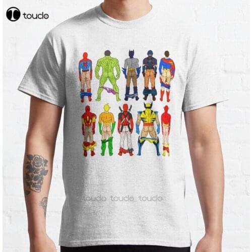 New Superhero Butts Classic T-Shirt Cotton Men Tee Shirt