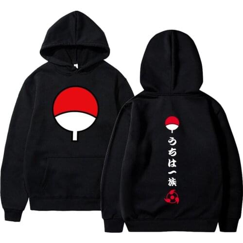 2021 New Anime Fashion Winter Hoodies Fleece Warm Jacket Coat Uchiha Hatake Uzumaki Clan Badge Hoodie Sweatshirt Unisex Clothes