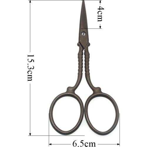 1pcs 15.3*6.5cm Retro Sewing Scissors Tailor Stainless Steel For Fabric Craft Household Tijeras De Costura TS8678