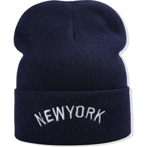 2021 Autumn and winter knitted hats men hats women hats NEW YORK embroidery beanies unisex outdoor warm breathable cotton hat