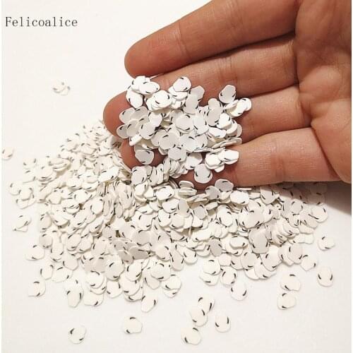 20g Polymer Hot Clay Sprinkles White Food Vegetable Mushrooms for Crafts Making, DIY