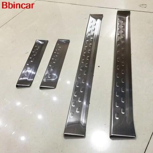 Bbincar Stainless Steel Door Sill Doorsill Threshold Scuff Plate Foot Pedal Trim For Mazda 2 Mazda2 Demio DJ 2014 2015 2016
