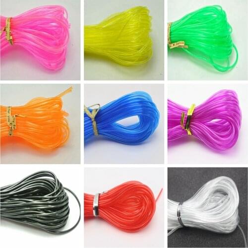 10 Meter Transparent 2mm Hollow Rubber Tubing Jewelry Cord Cover Memory Wire