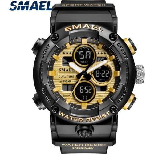 SAMEL 8038 Fashion Sport Watch Men Full-Size Chronograph Alarm Clock Man Watches 2021 Modern Waterproof Cool Military Wristwatch