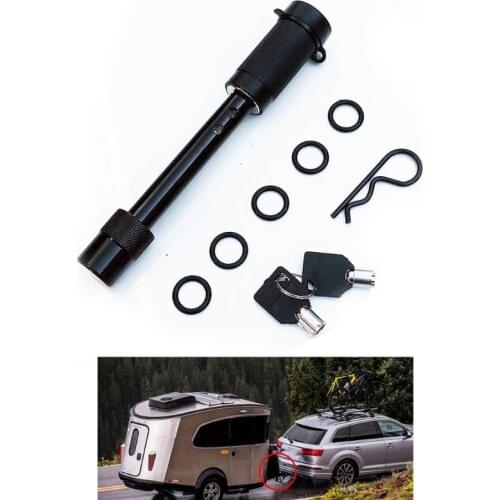 Trailer Hitch Pin Lock Waterproof Dumbbell Lock Towing Hitch Accessories Steel Single Hole/Dual Hole Lock