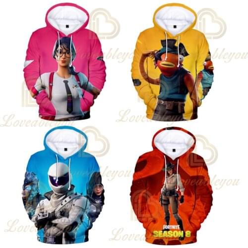 Fortnite Hoodies Battle Game 3D Victory Royale Hoodie Kids Sweatshirt Boys Girls Harajuku Cartoon Jacket Tops Teen Clothes