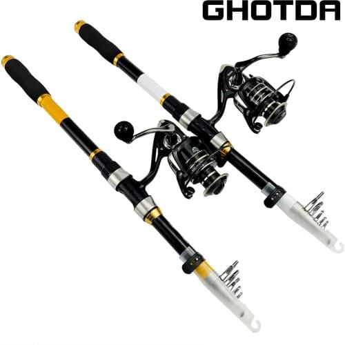 2.1M 2.4M 2.7M 3.0M 3.6M Fishing Rod With Reel Telescopic Rod and Spinning Reel Set Carbon Lure Fishing Rod