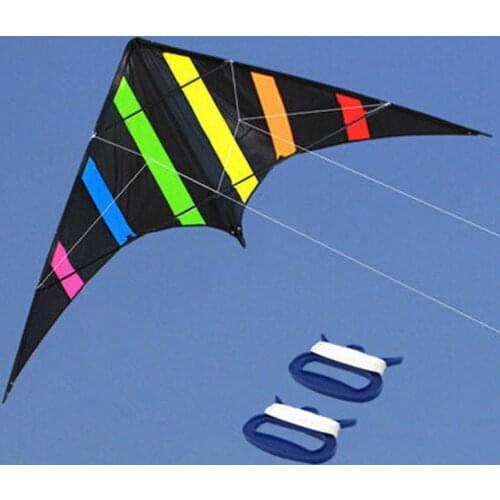 Outdoor Fun Sports NEW 48/72 Inches Dual Line Stunt Kites /Aurora Kite With Handle And Line Good Flying