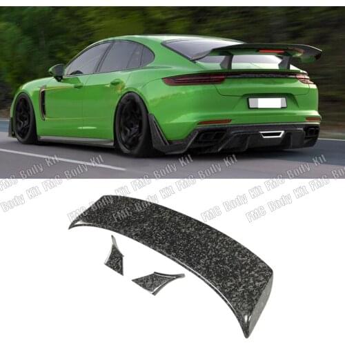 Carbon Fiber Rear Spoiler Tail Wings For Porsche Panamera 971 2017-2019 Forged Carbon Boot Racing Spoiler