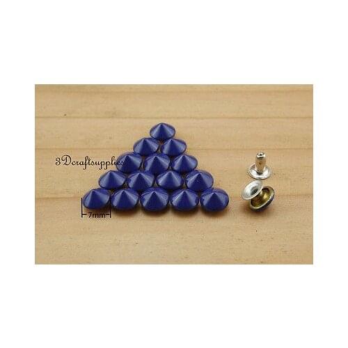 Rivets leather rivet bag clothing shoes Cone 100 sets 7 mm AT53M