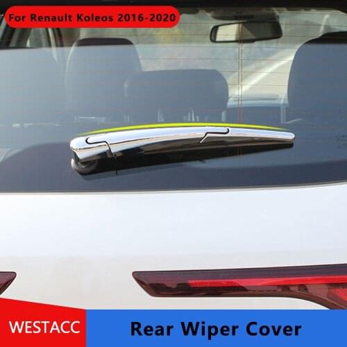 For Renault Koleos 2016 - 2020 3PCs Car Rear Windshield Window Wiper Cover Protective Sticker Trim Styling Accessories